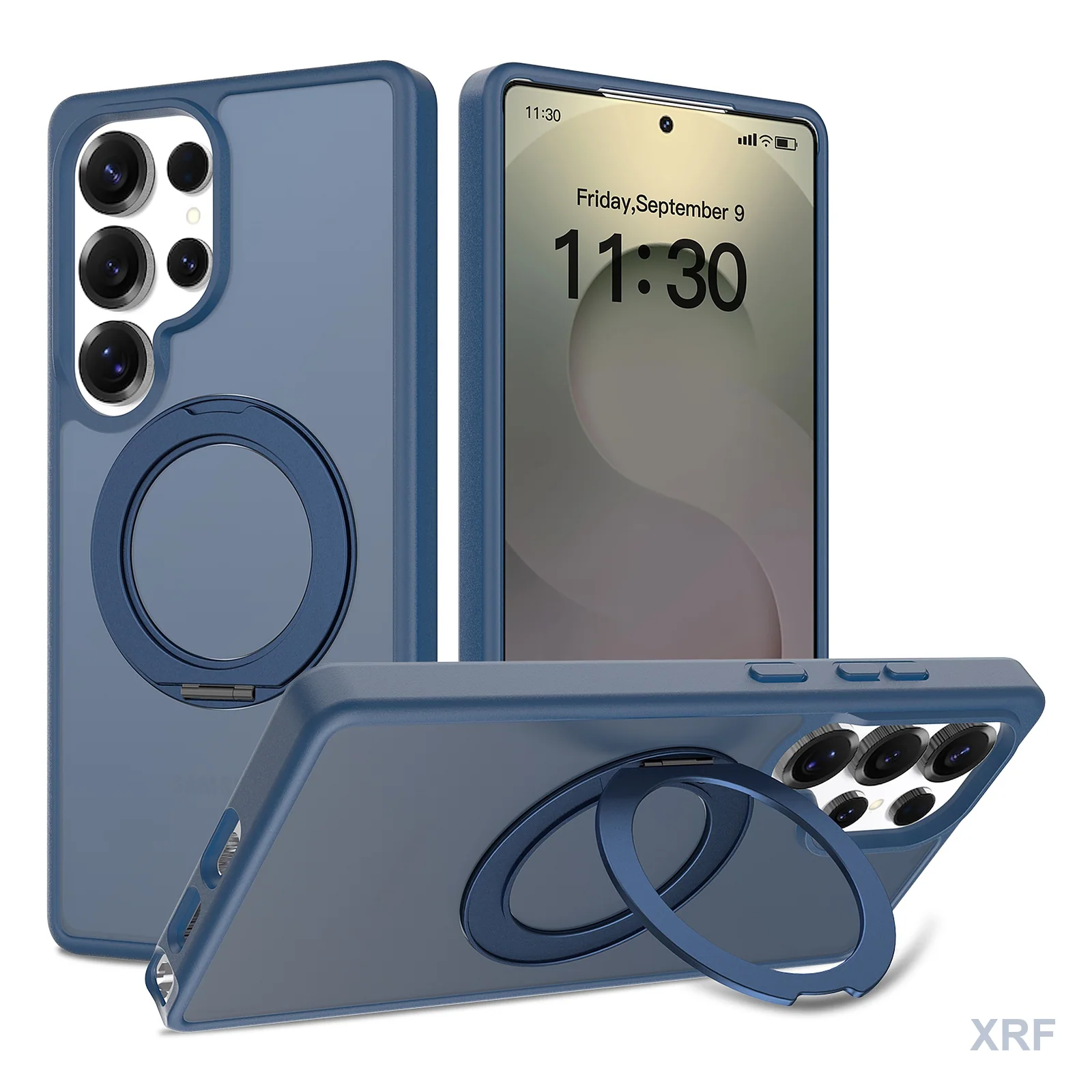 Samsung Galaxy S25 Ultra Case Aegis Soft-Touch Matte Orbit Stand wholesale phone case — XRF XRF-GS25U-002