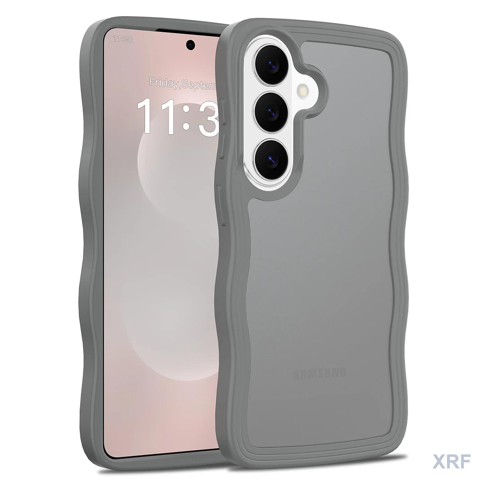Samsung Galaxy S26 Case Ripple Texture Soft-Touch Matte Dual-Layer wholesale phone case — XRF XRF-GS26-003