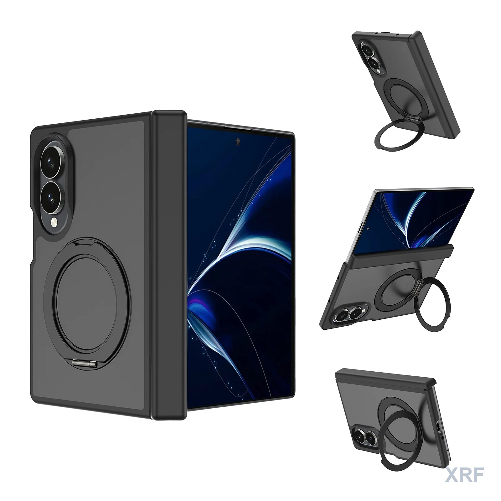 Samsung Galaxy Z Fold 8 Case Aegis Soft-Touch Matte Slim Front Cover Orbit Stand Book-Style Fold wholesale phone case — XRF XRF-GZF8-006