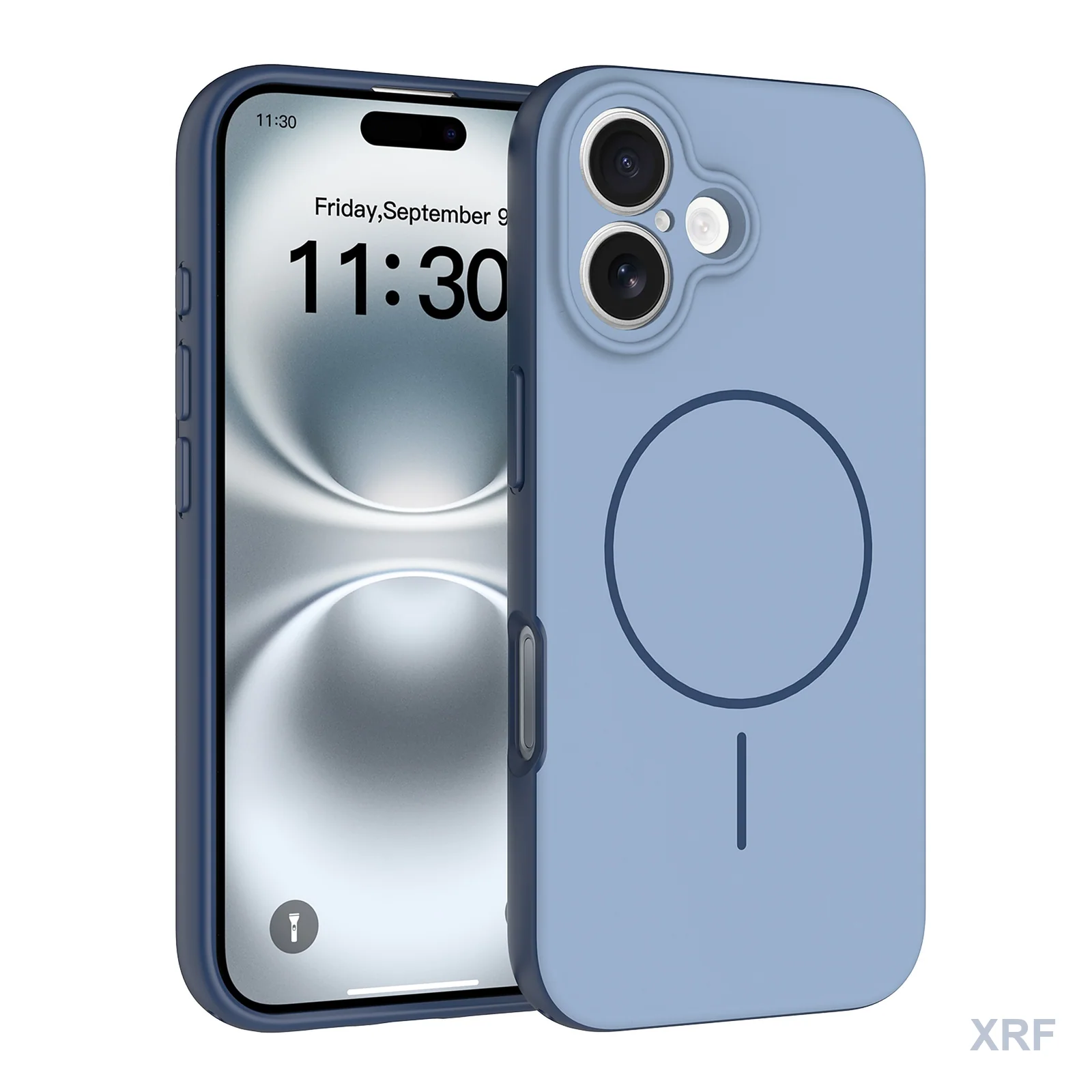 Apple iPhone 16 Case Vertex Soft-Touch Matte Dual-Layer Magnetic wholesale phone case — XRF XRF-IP16-004