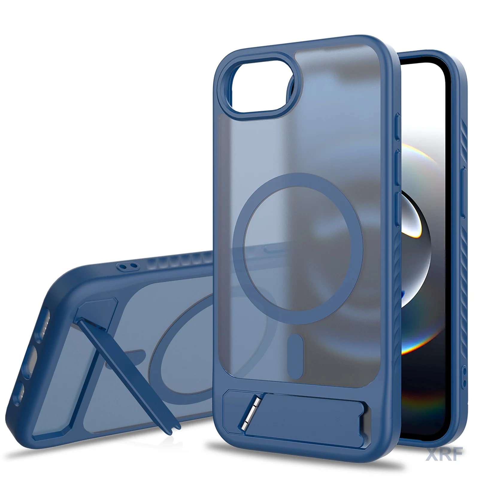 Apple iPhone 16e Case Lumen Soft-Touch Matte Short-Tail Magnetic Tilt Stand wholesale phone case — XRF XRF-IP16E-004