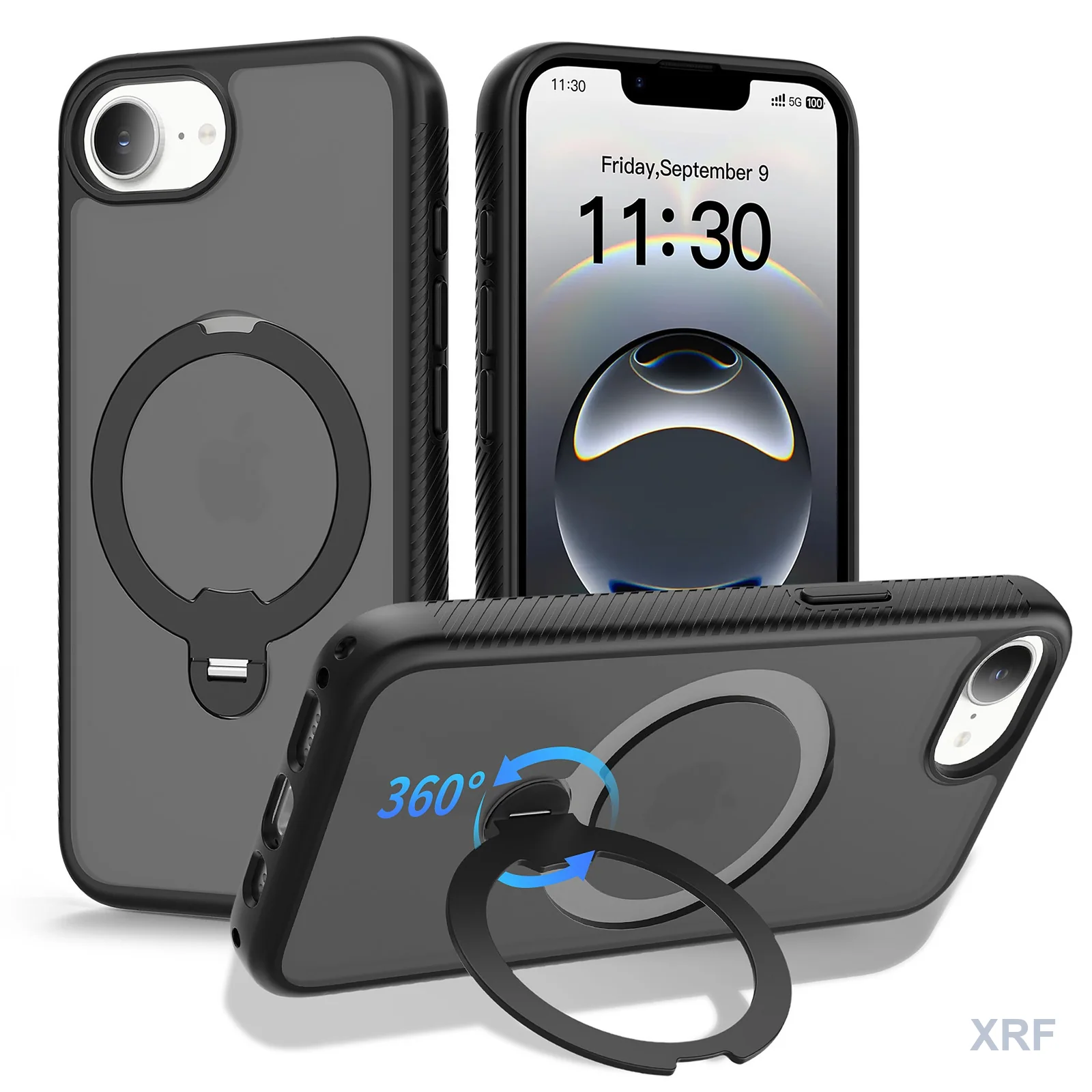 Apple iPhone 16e Case Aegis 360 Dual-Layer 360 Hinge Stand wholesale phone case — XRF XRF-IP16E-008