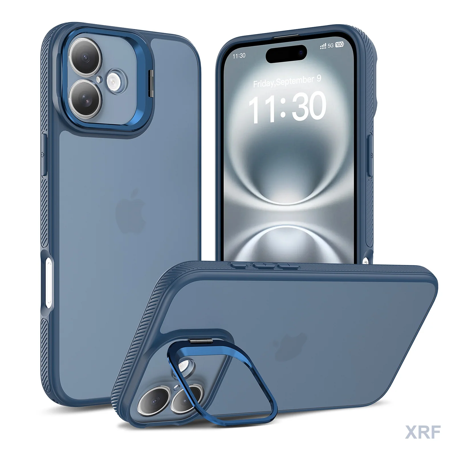Apple iPhone 16 Plus Case Aegis Precision Soft-Touch Matte Camera Bracket wholesale phone case — XRF XRF-IP16PL-003