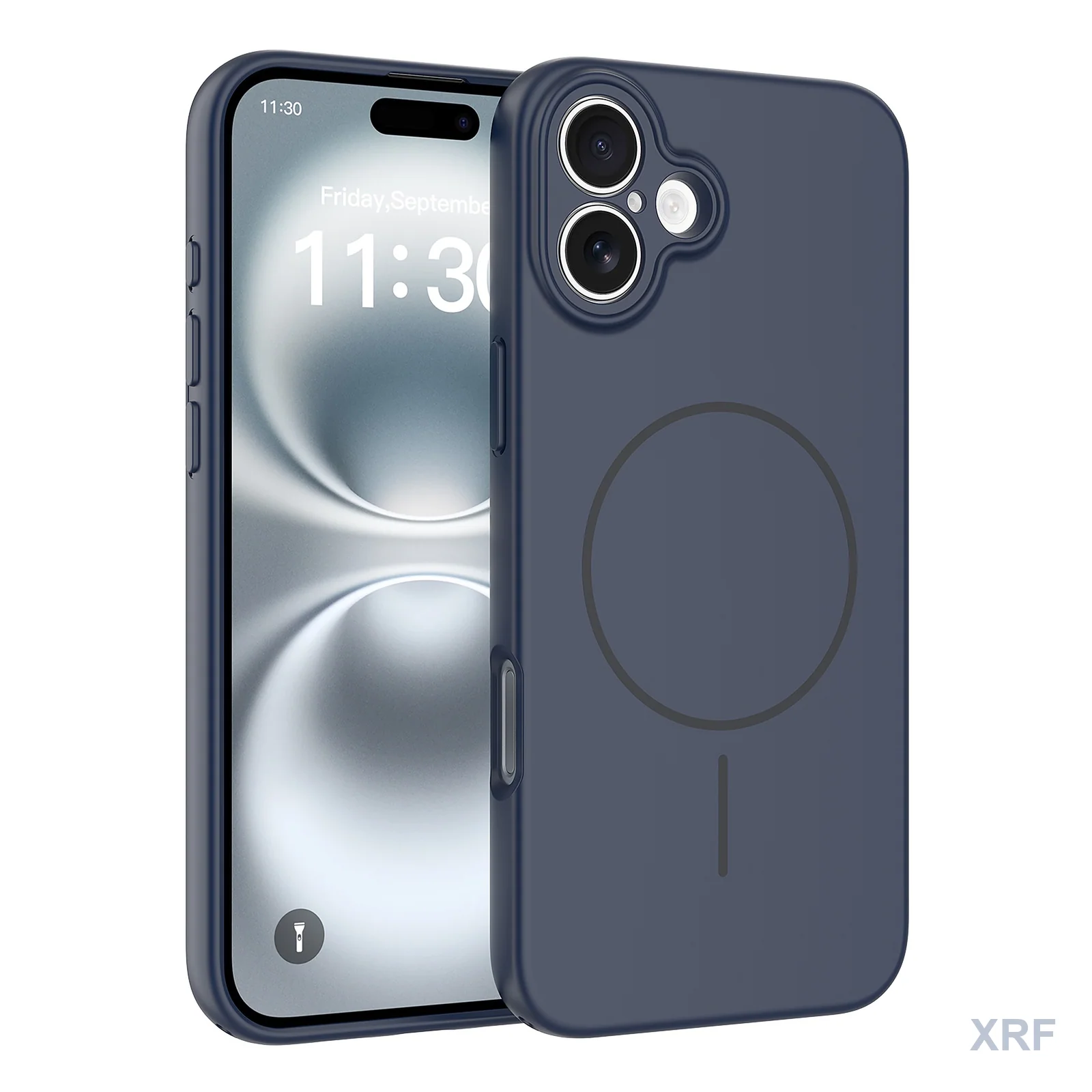 Apple iPhone 16 Plus Case Forge Soft-Touch Matte Dual-Layer Magnetic wholesale phone case — XRF XRF-IP16PL-011