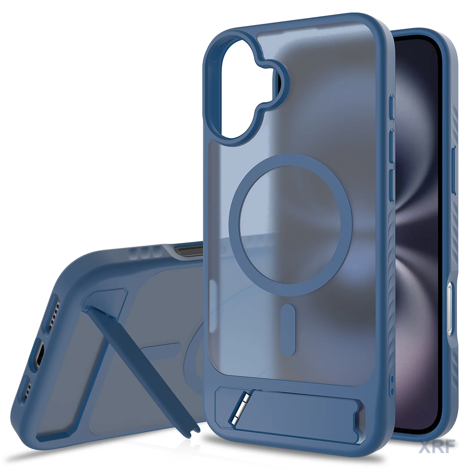 Apple iPhone 16 Plus Case Lumen Soft-Touch Matte Tilt Stand wholesale phone case — XRF XRF-IP16PL-016