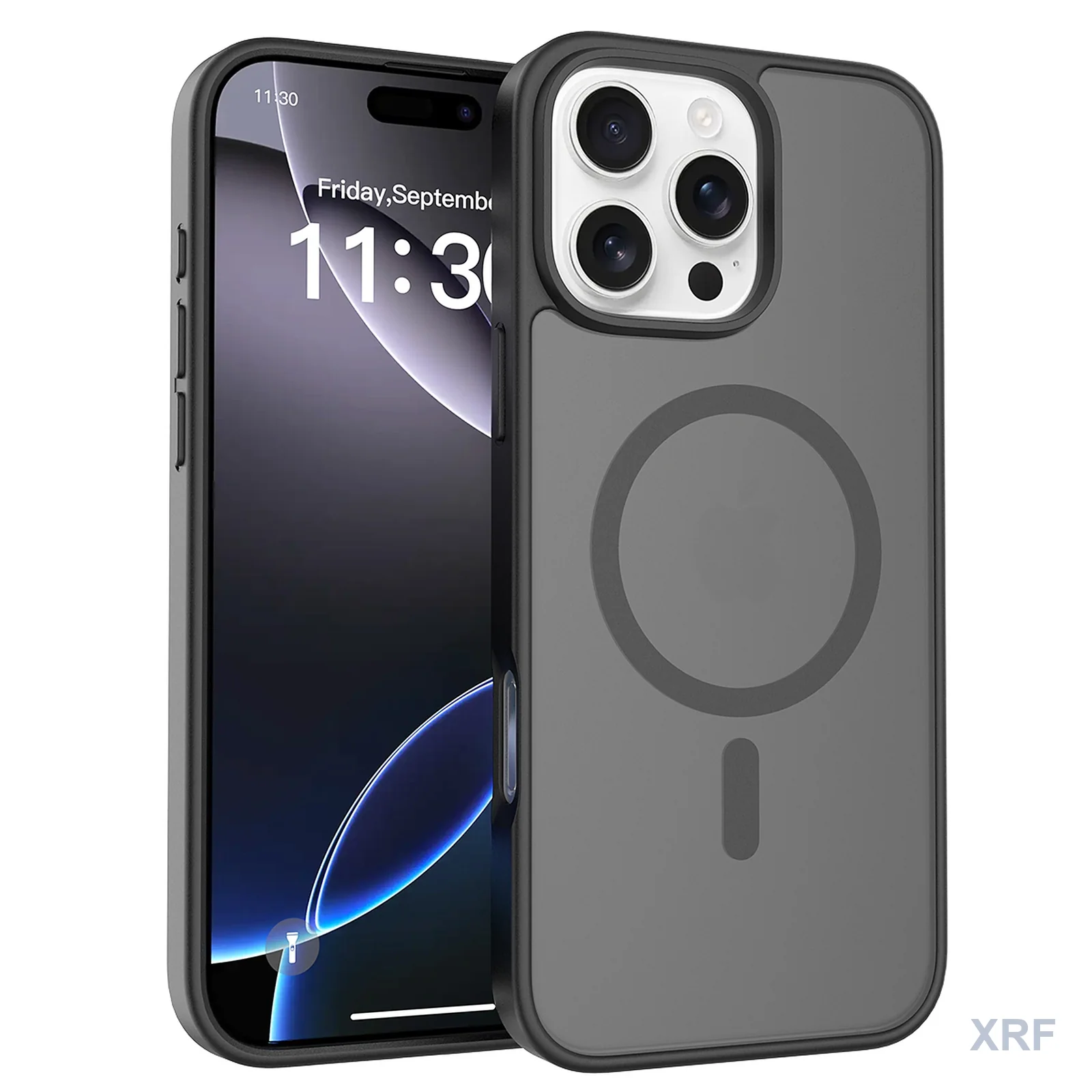 Apple iPhone 16 Pro Max Case Aegis Soft-Touch Matte Dual-Layer Magnetic wholesale phone case — XRF XRF-IP16PM-010