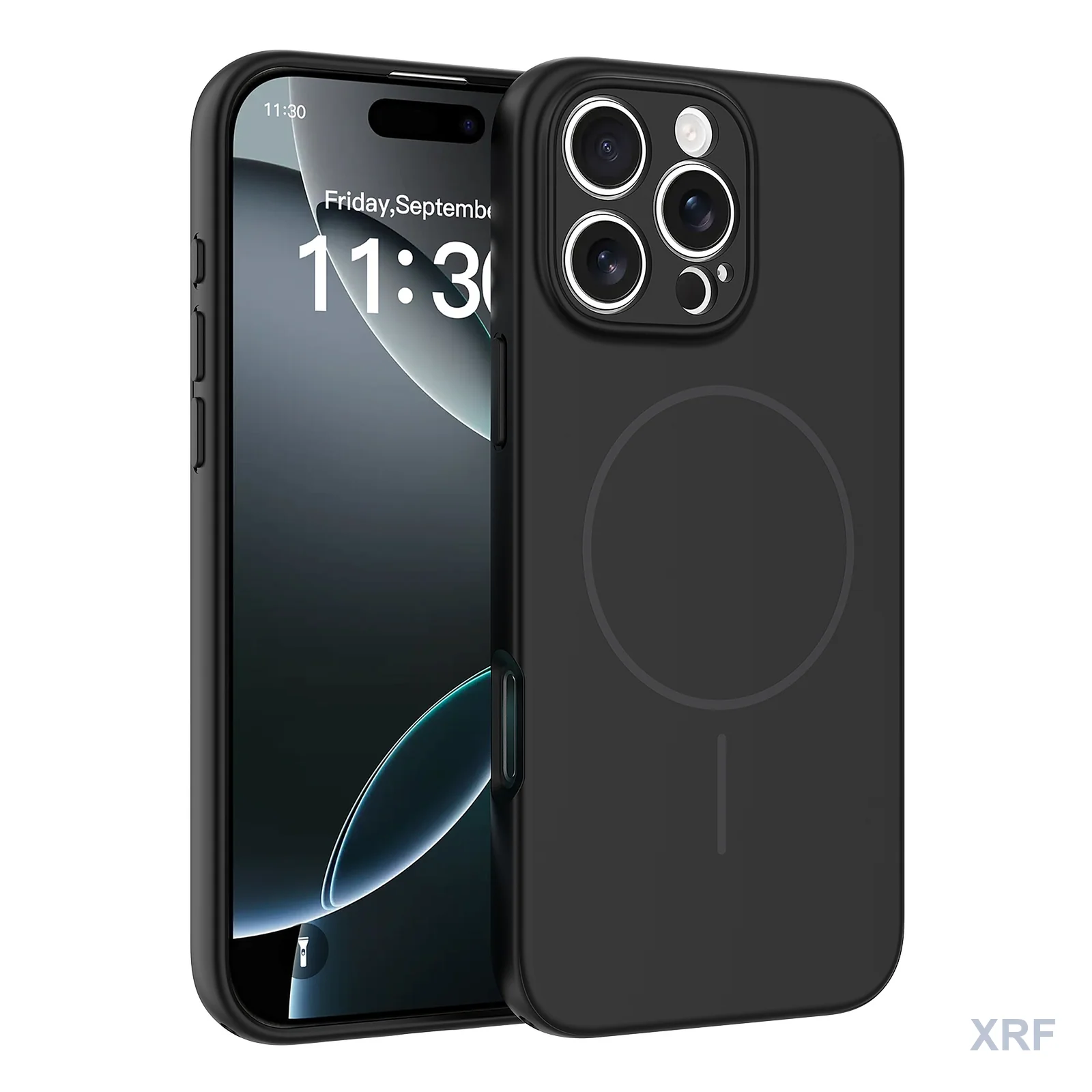 Apple iPhone 16 Pro Max Case Forge Soft-Touch Matte Dual-Layer Magnetic wholesale phone case — XRF XRF-IP16PM-011