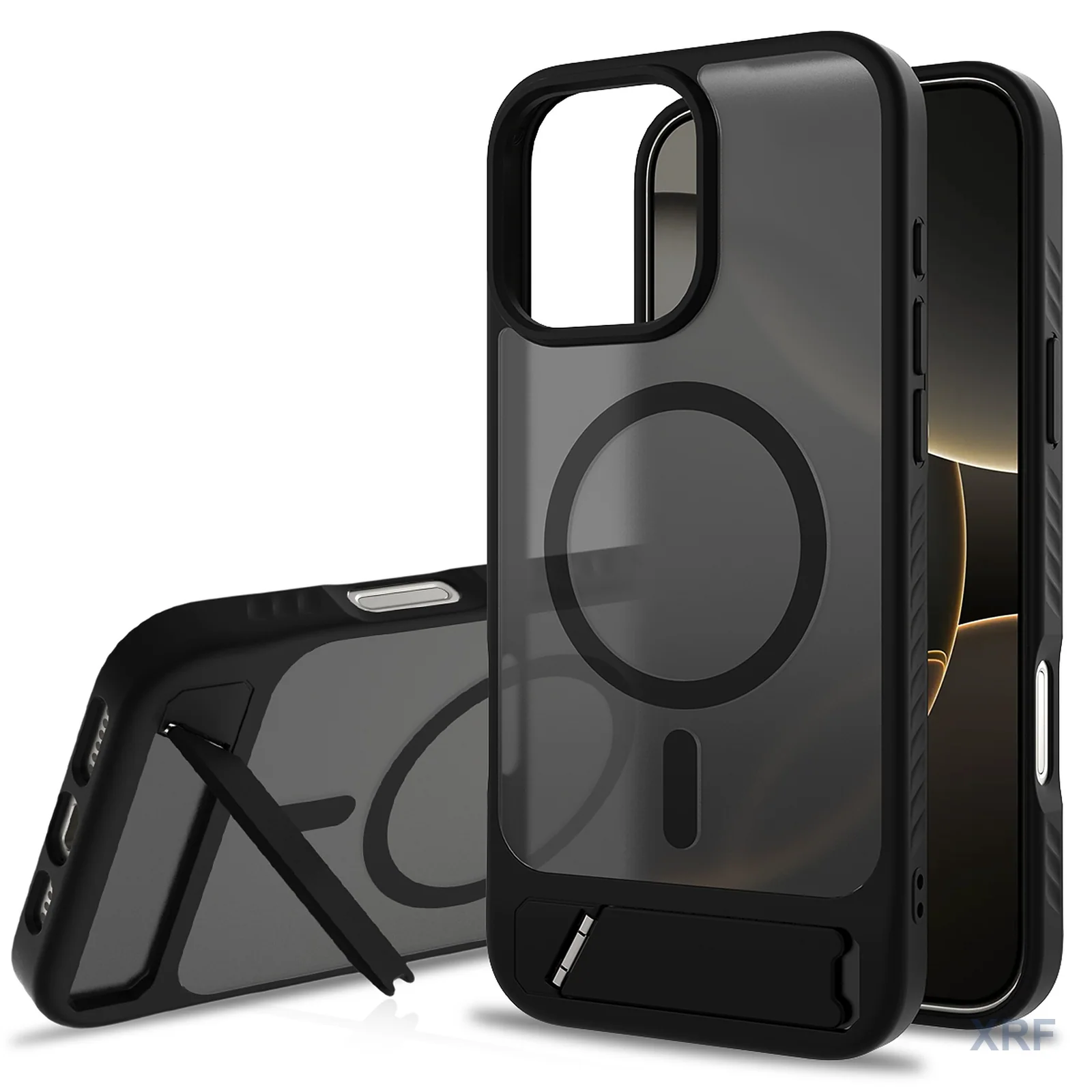 Apple iPhone 16 Pro Max Case Lumen Soft-Touch Matte Tilt Stand wholesale phone case — XRF XRF-IP16PM-016