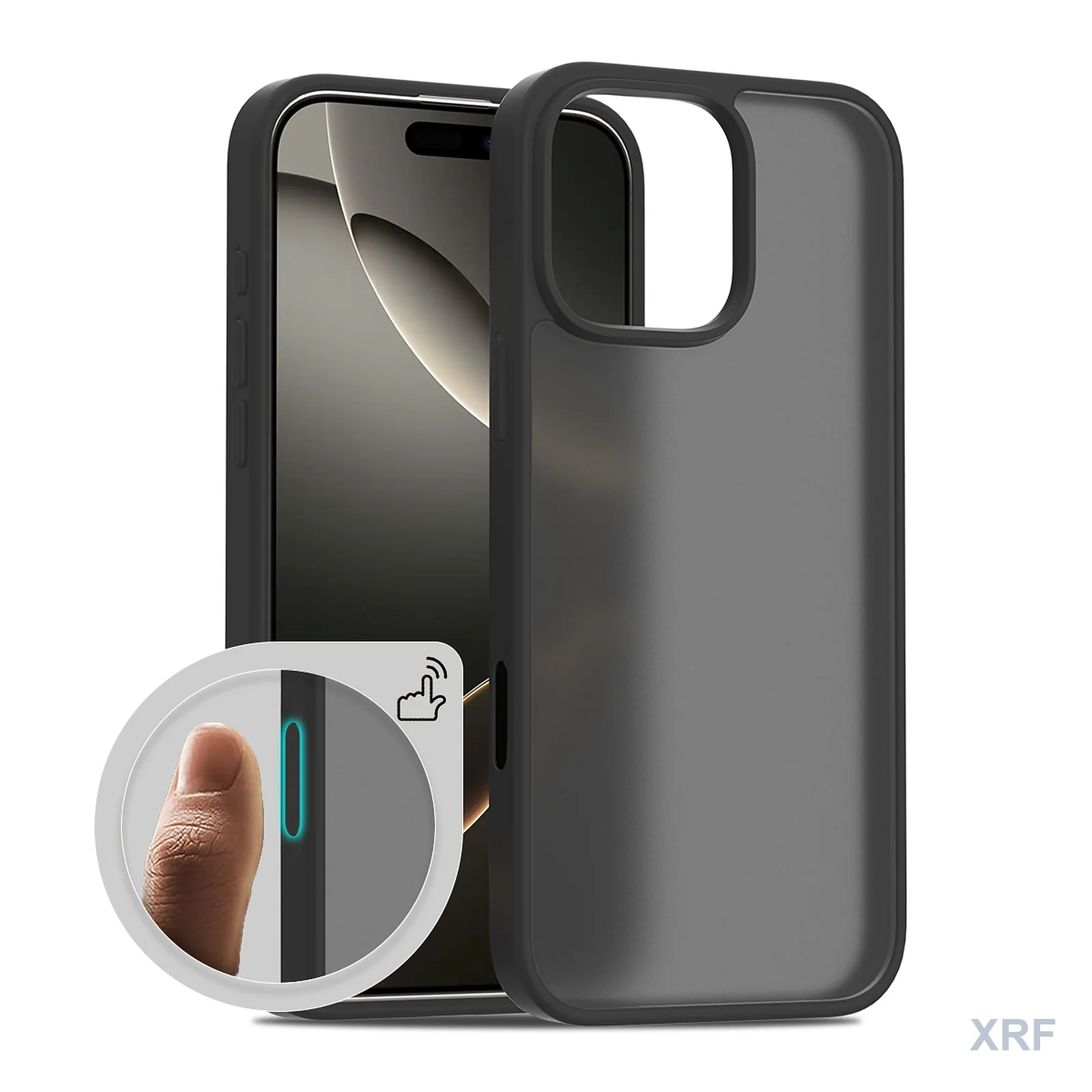 Apple iPhone 16 Pro Max Case Aegis Soft-Touch Matte Camera-Control Button Dual-Layer wholesale phone case — XRF XRF-IP16PM-017