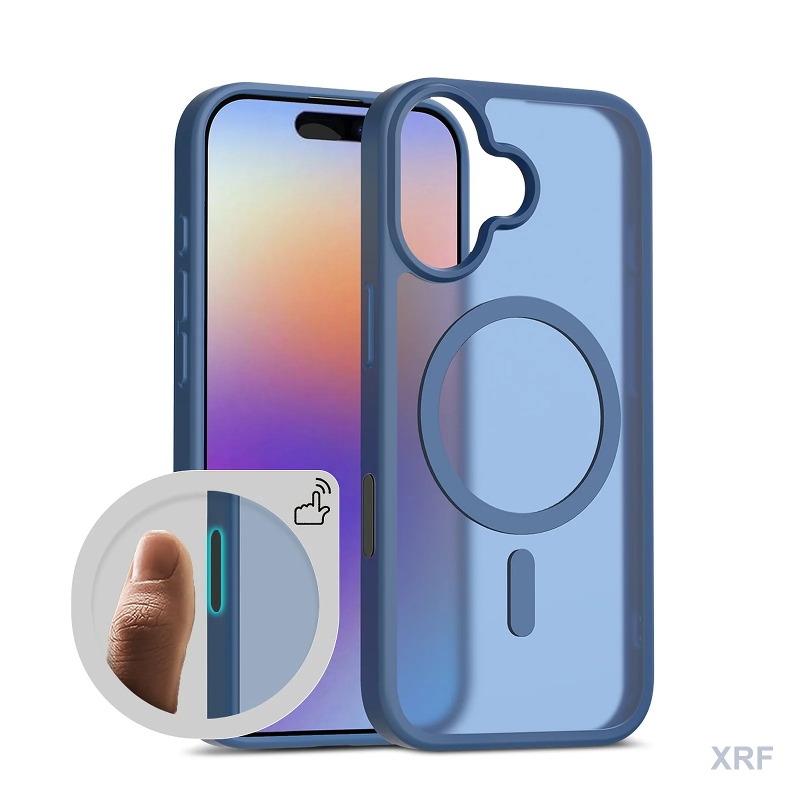 Apple iPhone 17 Case Aegis Soft-Touch Matte Dual-Layer Camera-Control Button with Lanyard Hole Magnetic wholesale phone case — XRF XRF-IP17-003
