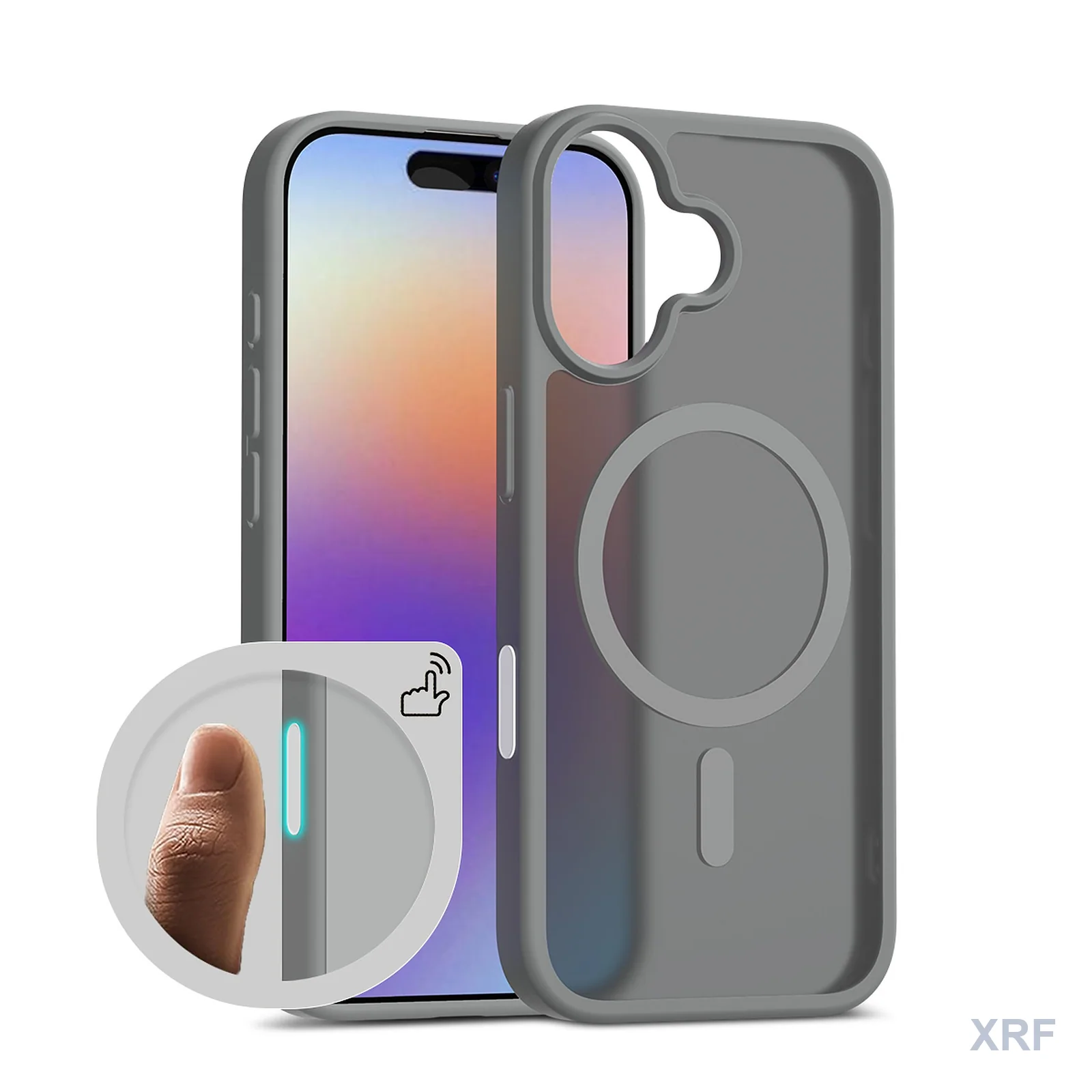 Apple iPhone 17 Case Aegis Soft-Touch Matte Dual-Layer Magnetic Camera-Control Button with Lanyard Hole wholesale phone case — XRF XRF-IP17-004