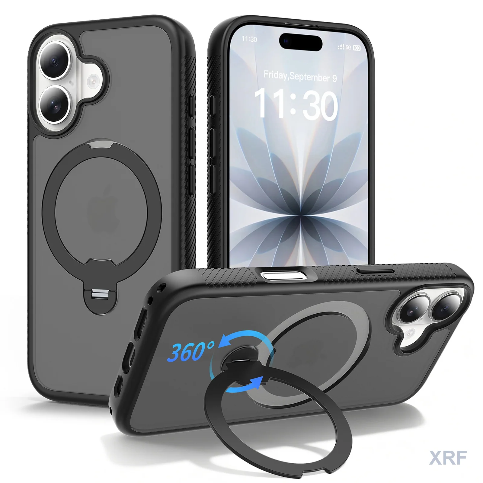 Apple iPhone 17 Case Aegis 360 Dual-Layer 360 Hinge Stand wholesale phone case — XRF XRF-IP17-011