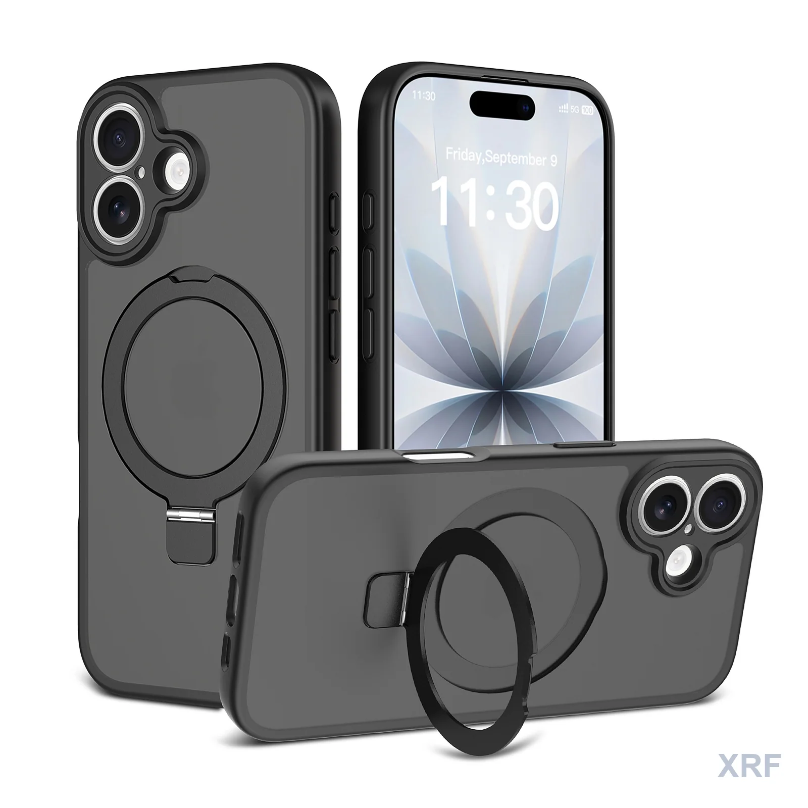 Apple iPhone 17 Case Aegis Precision Soft-Touch Matte Blade Kickstand wholesale phone case — XRF XRF-IP17-015