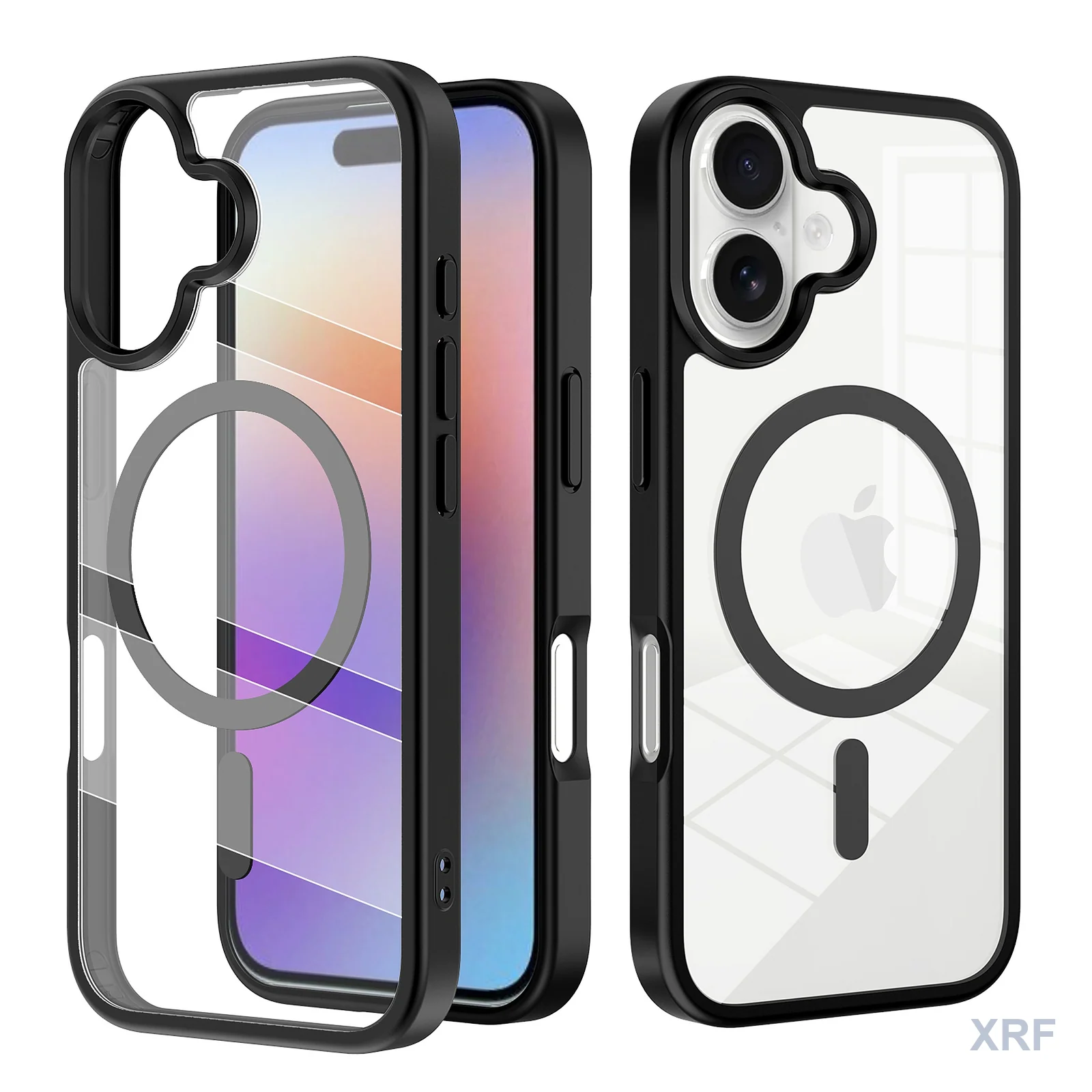 Apple iPhone 17 Case Aegis Clear Dual-Layer Magnetic 7 Colors wholesale phone case — XRF XRF-IP17-028