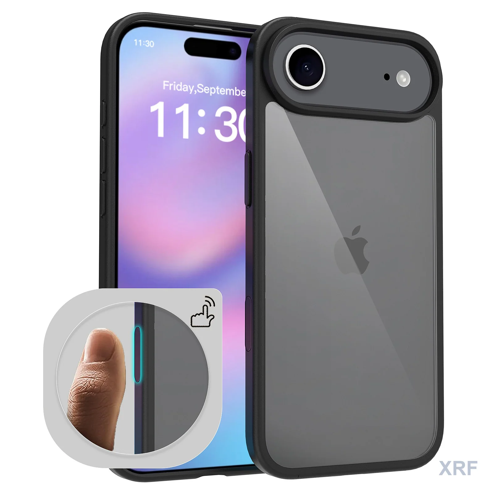 Apple iPhone 17 Air Case Aegis Clear Dual-Layer Camera-Control Button wholesale phone case — XRF XRF-IP17A-002