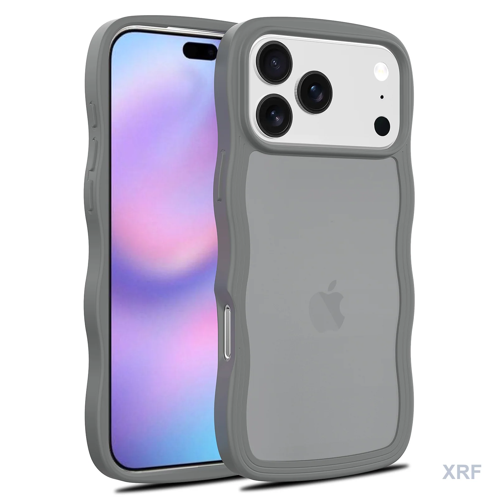 Apple iPhone 17 Pro Max Case Ripple Texture Soft-Touch Matte Dual-Layer wholesale phone case — XRF XRF-IP17PM-002