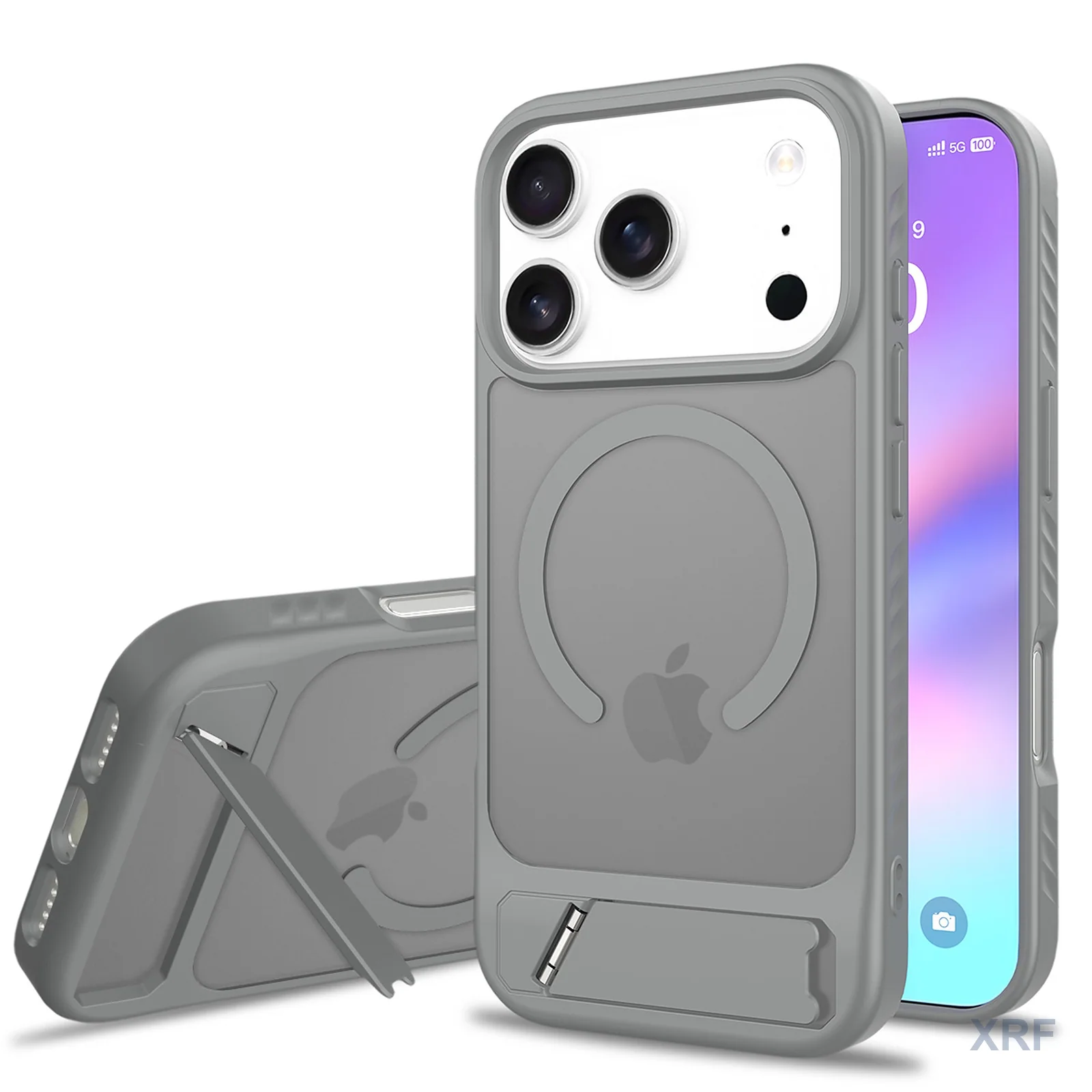 Apple iPhone 18 Pro Case Lumen Soft-Touch Matte Magnetic Tilt Stand wholesale phone case — XRF XRF-IP18P-007