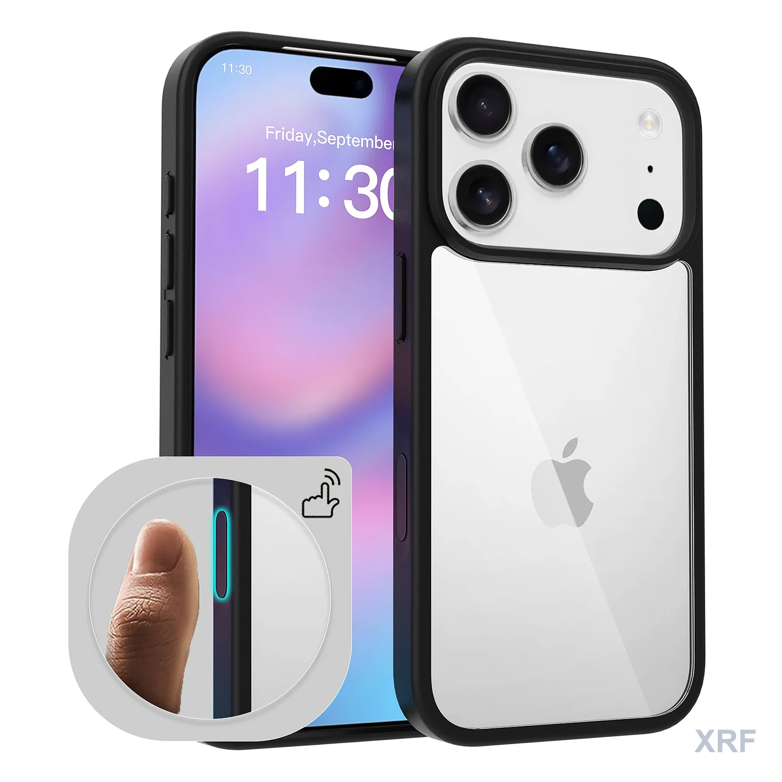 Apple iPhone 18 Pro Case Aegis Clear Camera-Control Button wholesale phone case — XRF XRF-IP18P-017