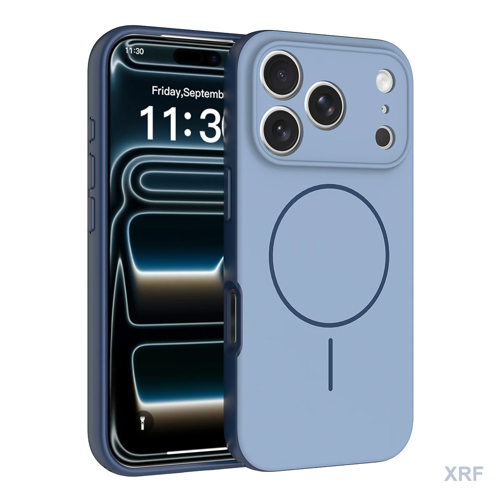 Apple iPhone 18 Pro Case Vertex Soft-Touch Matte Dual-Layer Magnetic wholesale phone case — XRF XRF-IP18P-019