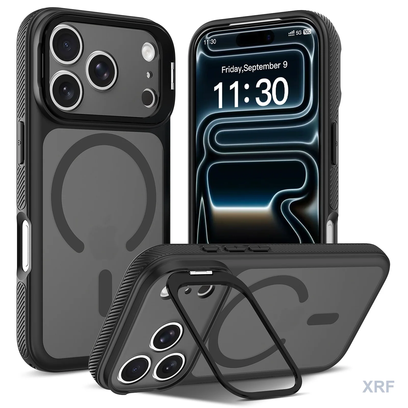 Apple iPhone 18 Pro Case Aegis Precision Soft-Touch Matte Magnetic Camera Bracket wholesale phone case — XRF XRF-IP18P-023