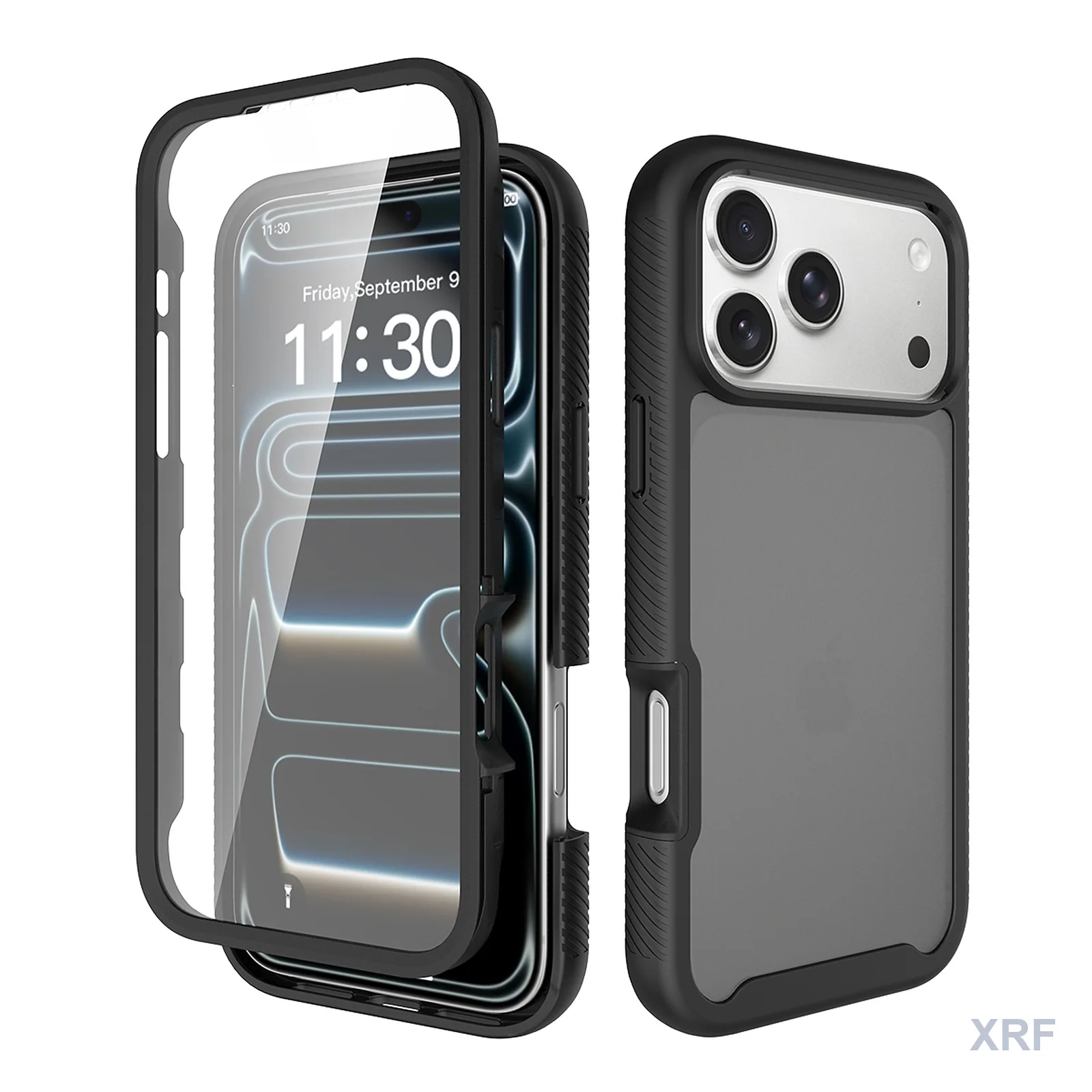 Apple iPhone 18 Pro Max Case StarGuard Soft-Touch Matte with Screen Protector wholesale phone case — XRF XRF-IP18PM-027