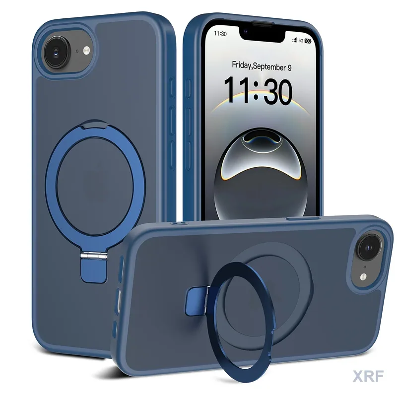 Apple iPhone 16e Case Aegis Soft-Touch Matte Blade Kickstand wholesale phone case — XRF XRF-IP16E-005
