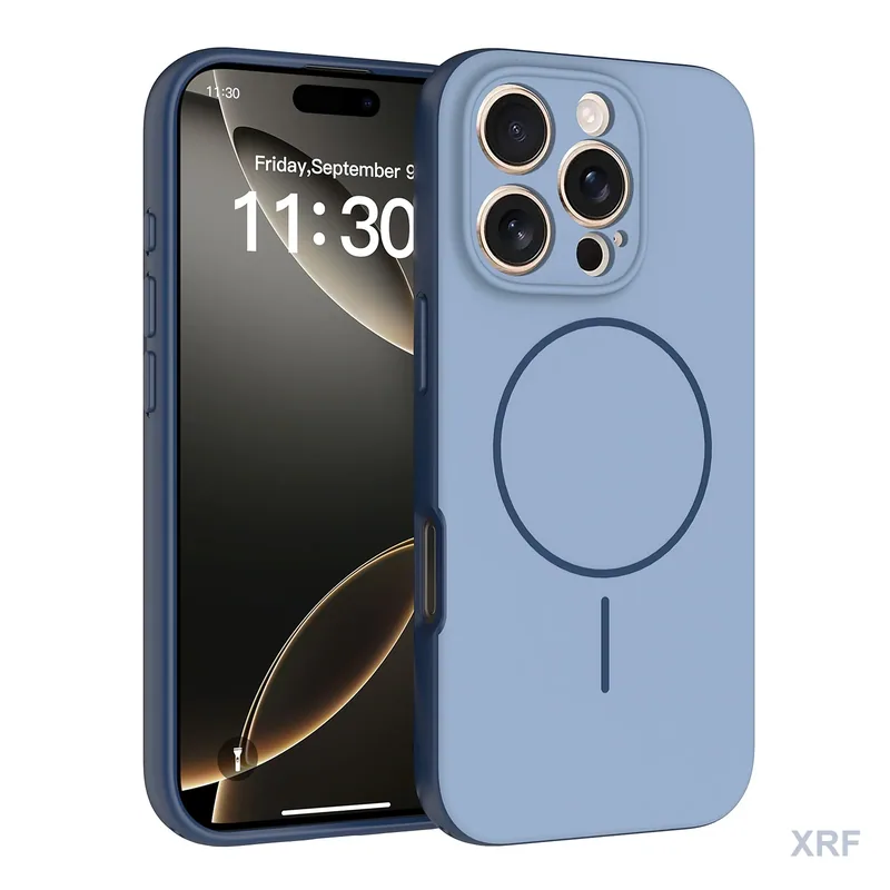 Apple iPhone 16 Pro Case Vertex Soft-Touch Matte Dual-Layer Magnetic wholesale phone case — XRF XRF-IP16P-002