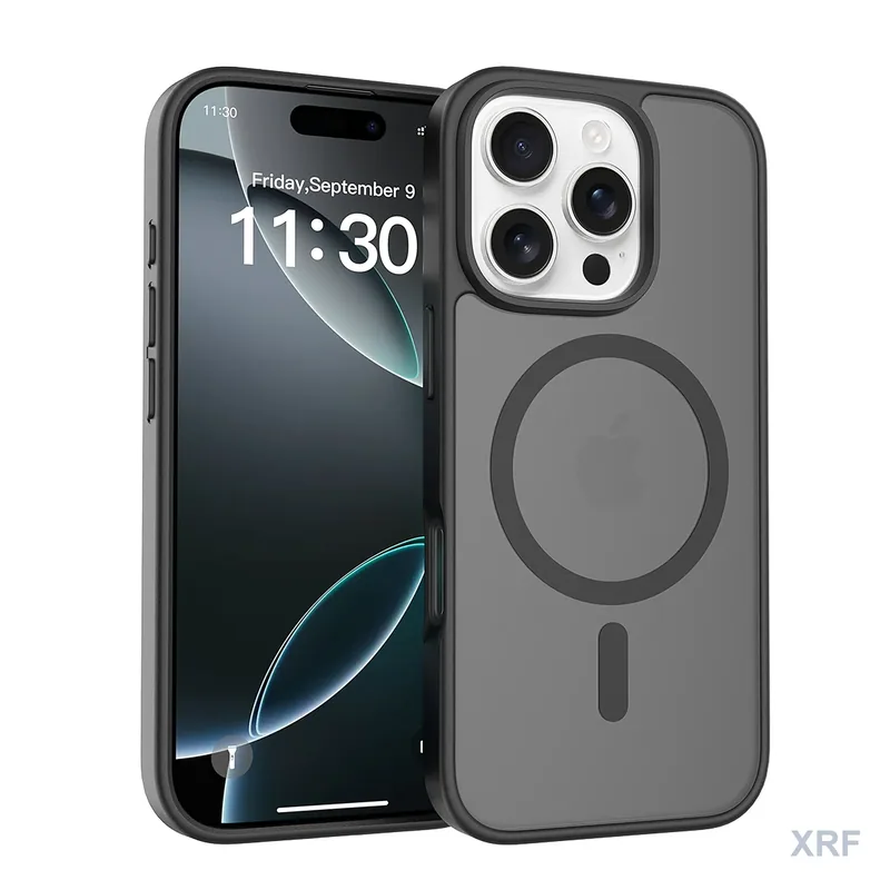 Apple iPhone 16 Pro Case Aegis Soft-Touch Matte Dual-Layer Magnetic wholesale phone case — XRF XRF-IP16P-007