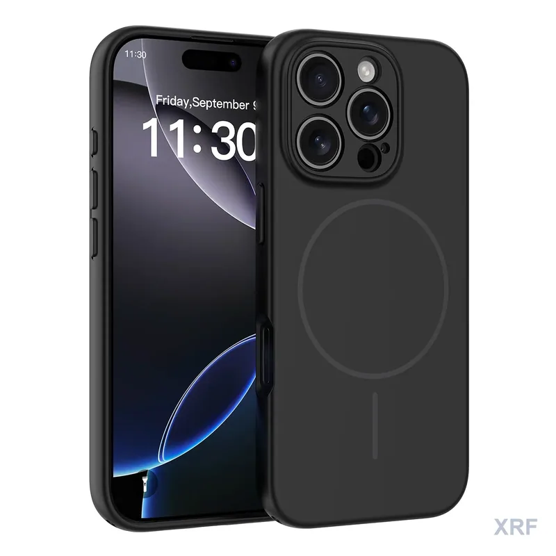 Apple iPhone 16 Pro Case Forge Soft-Touch Matte Dual-Layer Magnetic wholesale phone case — XRF XRF-IP16P-008