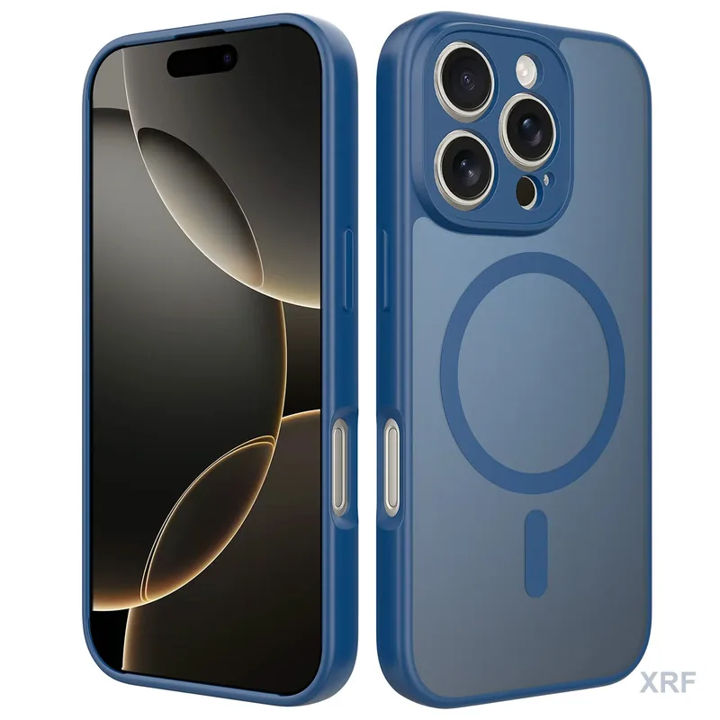 Apple iPhone 16 Pro Case Aegis Precision Soft-Touch Matte Magnetic wholesale phone case — XRF XRF-IP16P-010