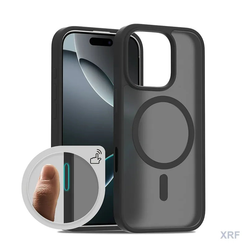 Apple iPhone 16 Pro Case Aegis Soft-Touch Matte Camera-Control Button Dual-Layer Magnetic wholesale phone case — XRF XRF-IP16P-021