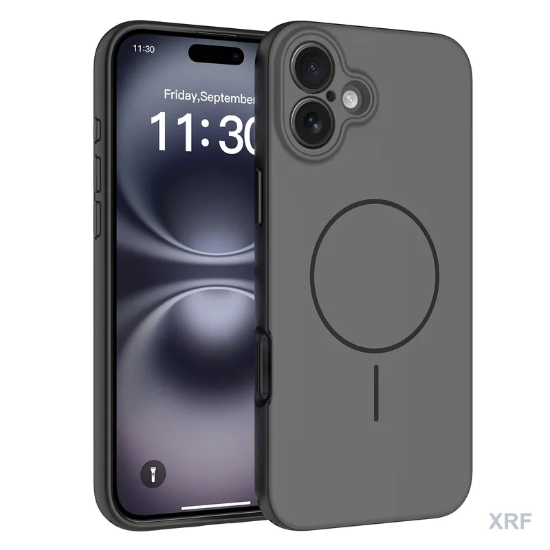 Apple iPhone 16 Plus Case Vertex Soft-Touch Matte Dual-Layer Magnetic wholesale phone case — XRF XRF-IP16PL-006