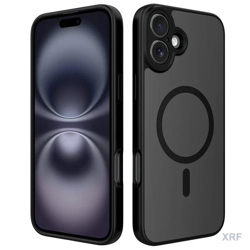 Apple iPhone 16 Plus Case Aegis Precision Soft-Touch Matte Magnetic wholesale phone case — XRF XRF-IP16PL-013