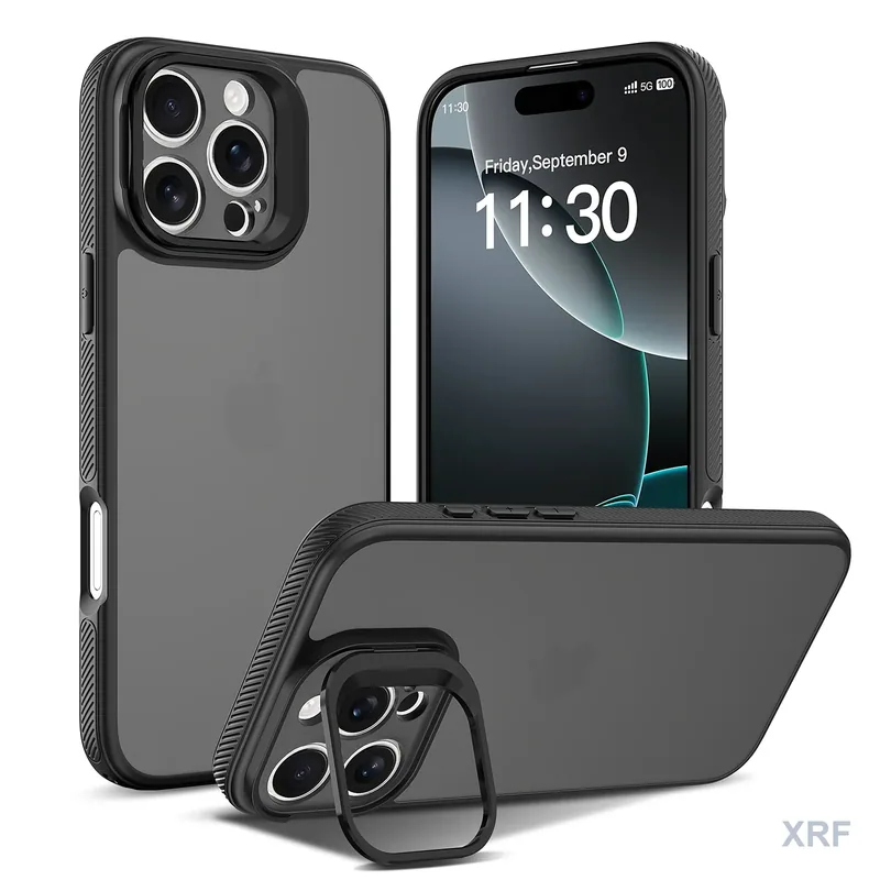Apple iPhone 16 Pro Max Case Aegis Precision Soft-Touch Matte Camera Bracket wholesale phone case — XRF XRF-IP16PM-001