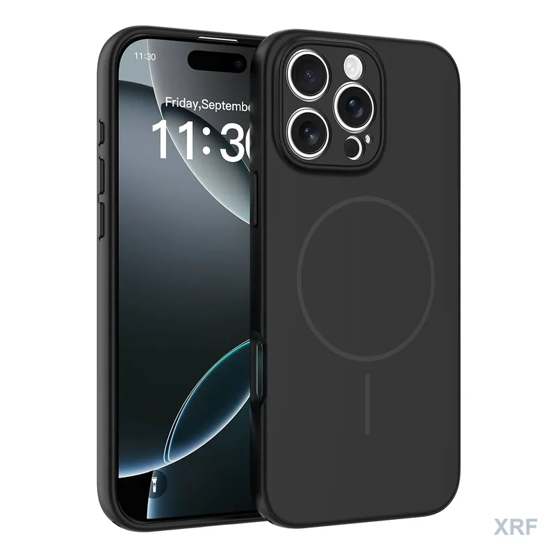 Apple iPhone 16 Pro Max Case Forge Soft-Touch Matte Dual-Layer Magnetic wholesale phone case — XRF XRF-IP16PM-011