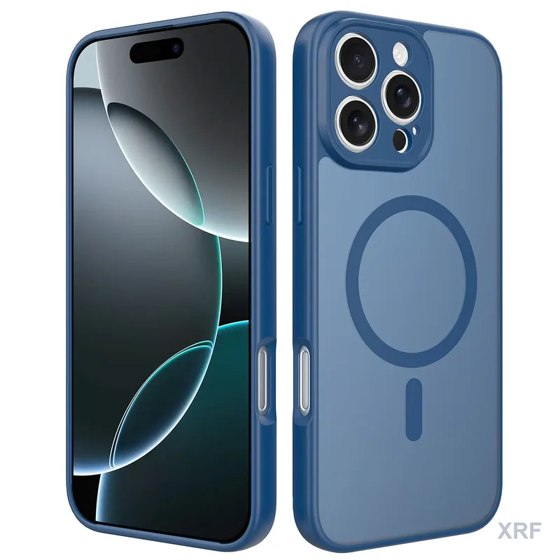 Apple iPhone 16 Pro Max Case Aegis Precision Soft-Touch Matte Magnetic wholesale phone case — XRF XRF-IP16PM-012