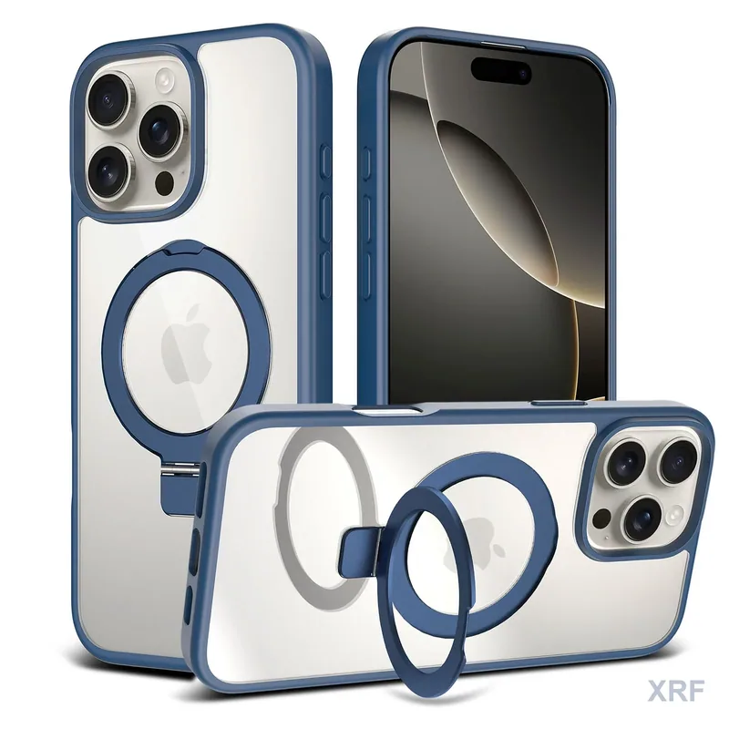 Apple iPhone 16 Pro Max Case Aegis Clear Blade Kickstand wholesale phone case — XRF XRF-IP16PM-013