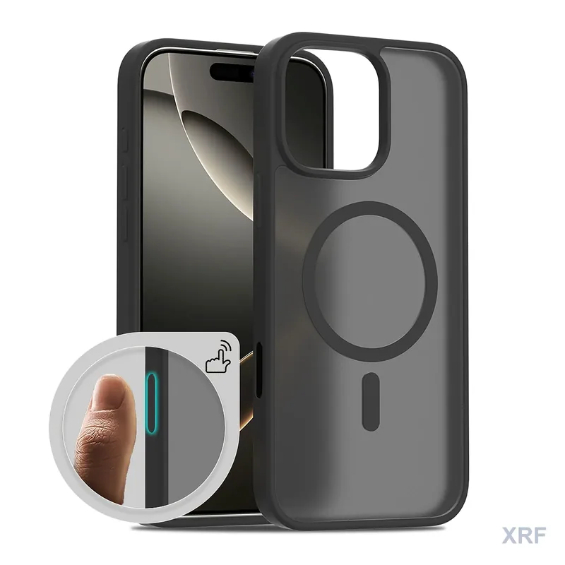 Apple iPhone 16 Pro Max Case Aegis Soft-Touch Matte Camera-Control Button Dual-Layer Magnetic wholesale phone case — XRF XRF-IP16PM-018