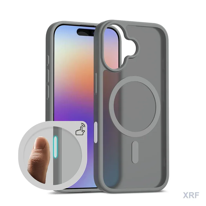 Apple iPhone 17 Case Aegis Soft-Touch Matte Dual-Layer Magnetic Camera-Control Button with Lanyard Hole wholesale phone case — XRF XRF-IP17-004