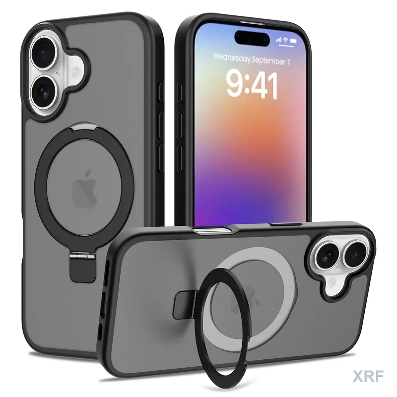 Apple iPhone 17 Case Aegis Soft-Touch Matte Blade Kickstand wholesale phone case — XRF XRF-IP17-006