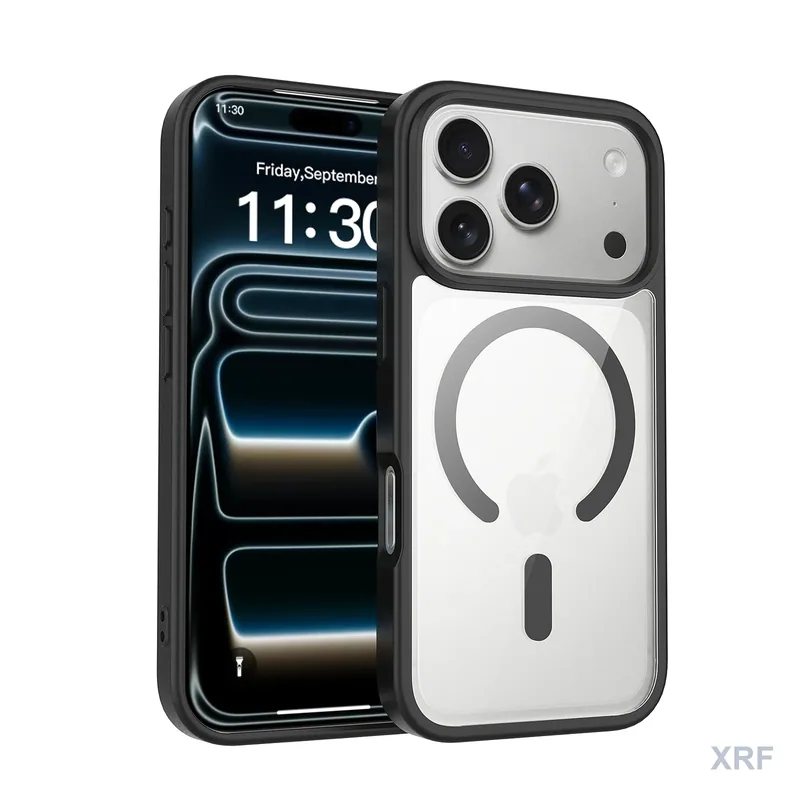 Apple iPhone 17 Pro Case Aegis Clear Dual-Layer Magnetic wholesale phone case — XRF XRF-IP17P-004