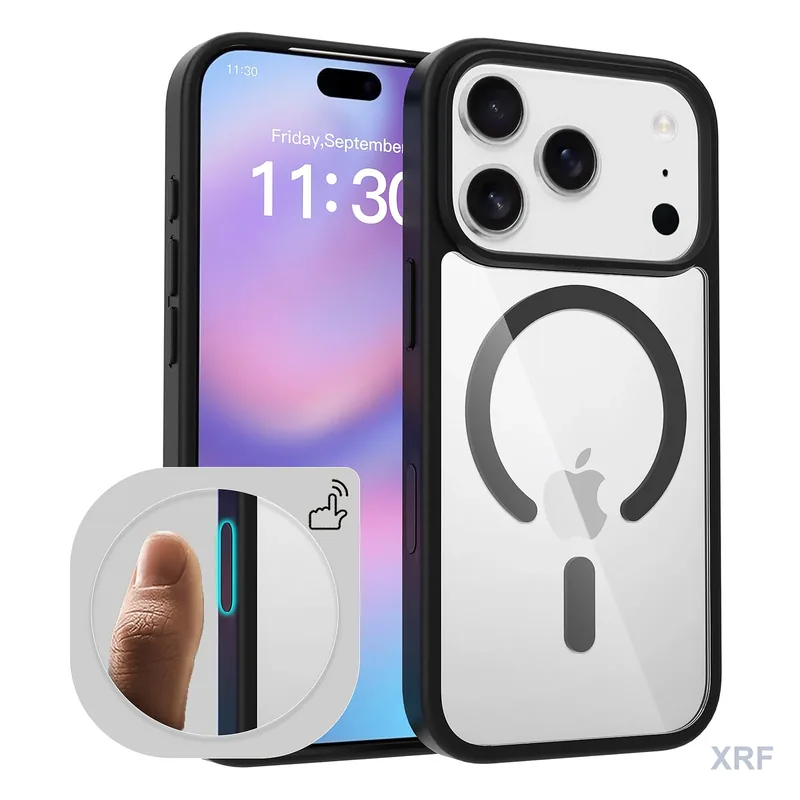 Apple iPhone 18 Pro Case Aegis Clear Magnetic Camera-Control Button wholesale phone case — XRF XRF-IP18P-016