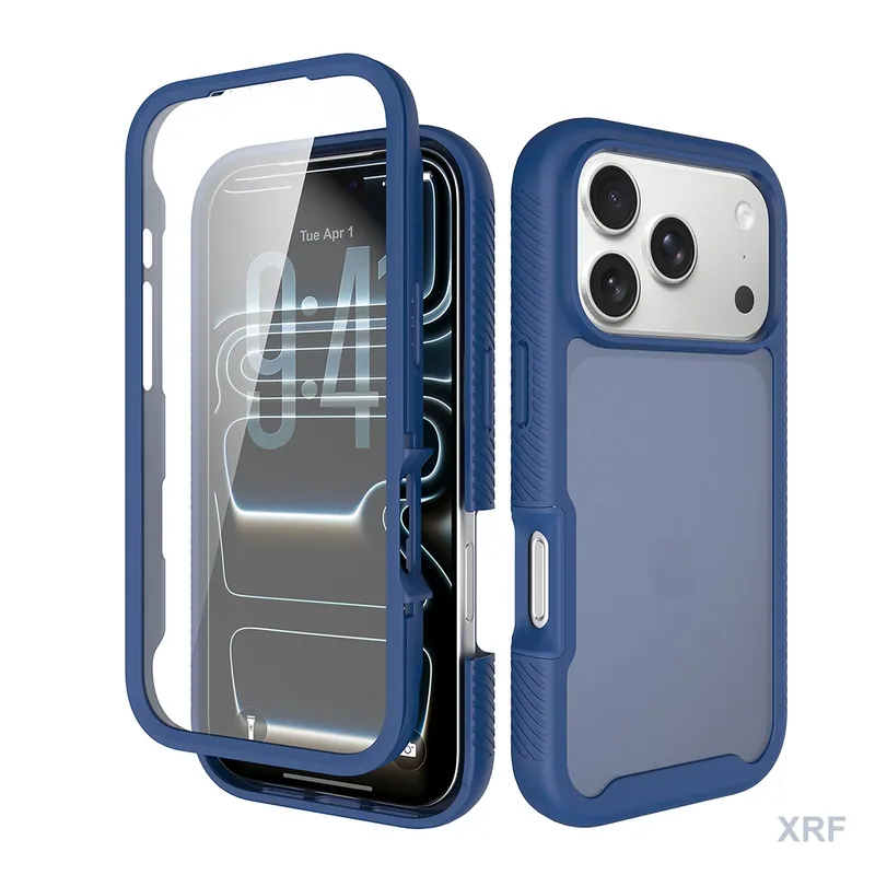 Apple iPhone 18 Pro Case StarGuard Soft-Touch Matte with Screen Protector wholesale phone case — XRF XRF-IP18P-026
