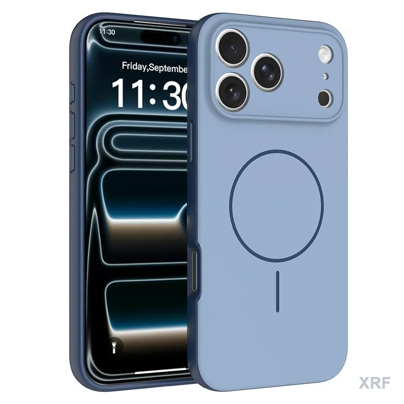 Apple iPhone 18 Pro Max Case Vertex Soft-Touch Matte Dual-Layer Magnetic wholesale phone case — XRF XRF-IP18PM-001