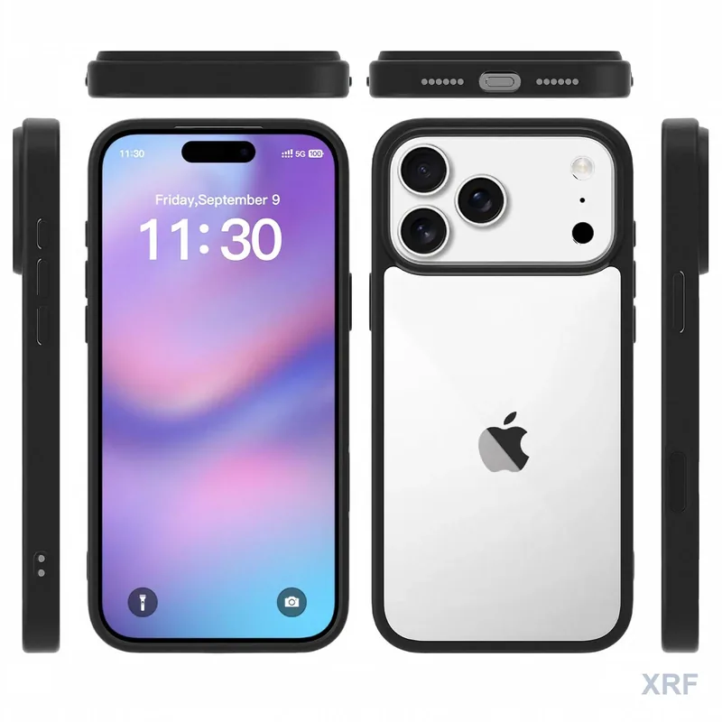 Apple iPhone 18 Pro Max Case Aegis Clear Dual-Layer Camera-Control Button wholesale phone case — XRF XRF-IP18PM-011