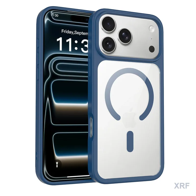 Apple iPhone 18 Pro Max Case Aegis Clear Dual-Layer Magnetic wholesale phone case — XRF XRF-IP18PM-012