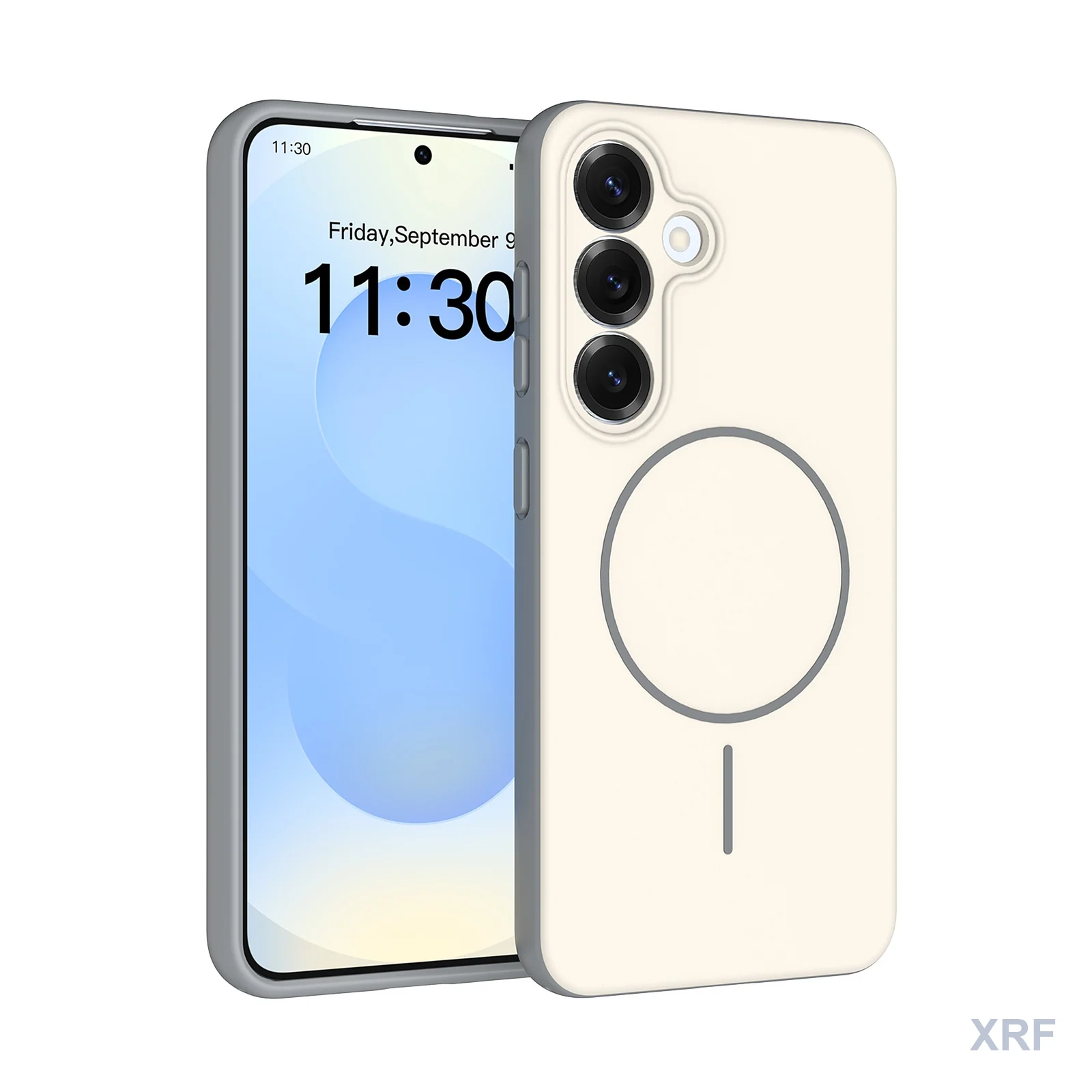Custom-branded phone case produced to a buyer specification at the Xinrongfa factory